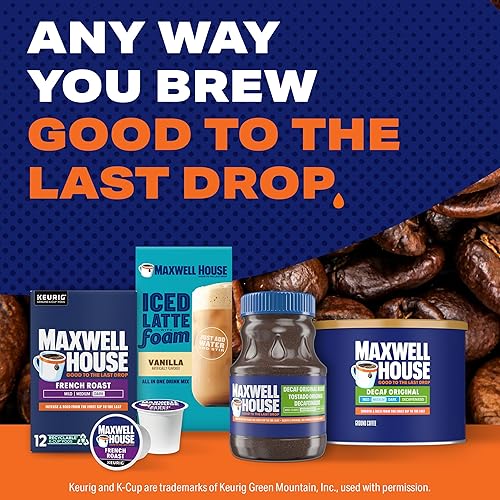 Miniatura 8 de Maxwell House Decaf Original Medium Roast Ground Coffee (22 oz Canister)