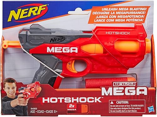 Miniatura 3 de NERF B4969 N-Strike Hotshock Blaster estándar, rojo