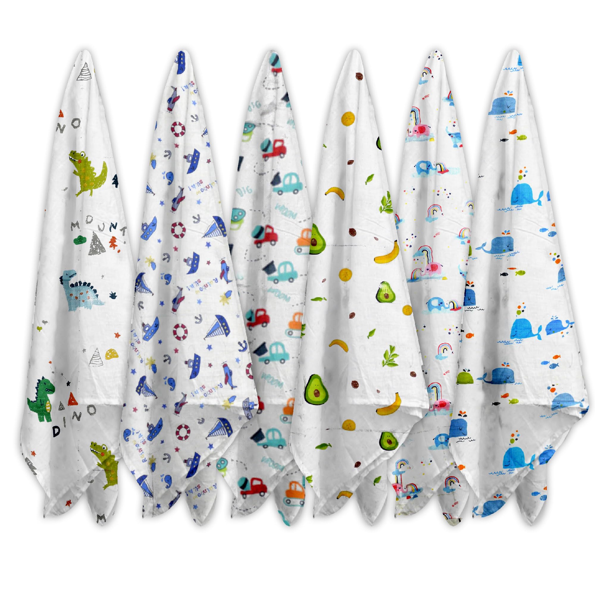 Super Soft Cotton 2-Layer Muslin Baby Blanket (Pack of 2) | Random Print | Breathable & Gentle on Baby Skin | Perfect for Newborns, Infants & Toddlers-image-28
