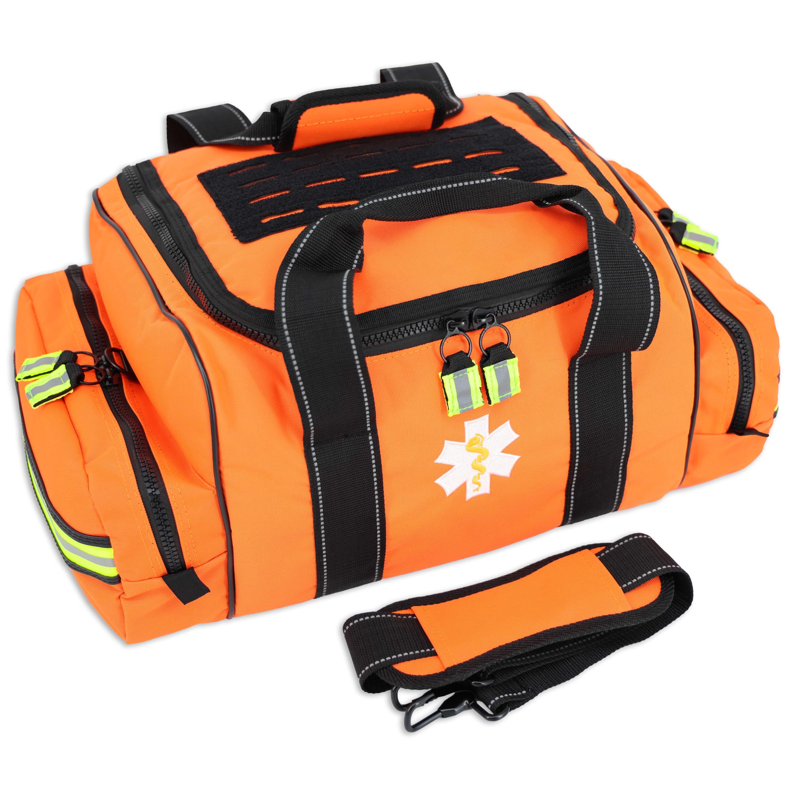 Lightning X Products Large EMT First Responder Bag With Dividers - Florescent Orange