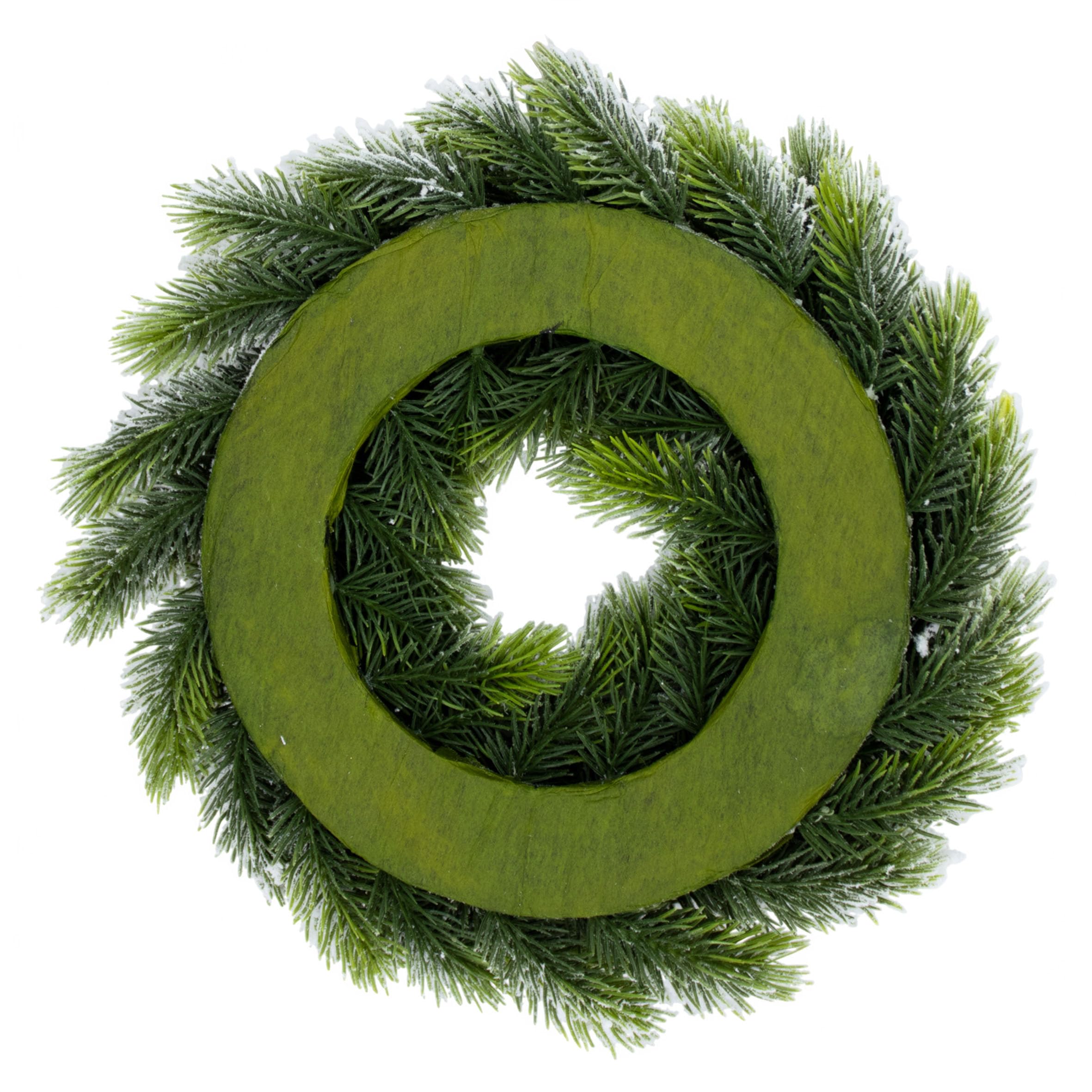 Knstlicher Tannenkranz halbgebunden mit Kunstschnee - 30 cm - Hochwertiger  Adventskranz mit naturgetreuen Tannenspitzen - Weihnachtskranz Trkranz  Tischkranz Deko fr Weihnachten Advent : Amazon.de: Kche, Haushalt & Wohnen