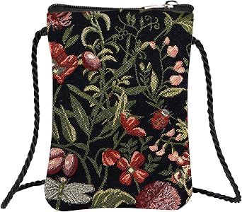 Signare Tapestry Mini Crossbody Phone Bag Credit Card Purse
