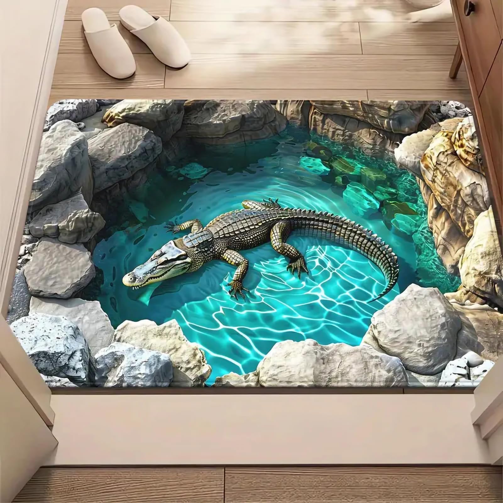 AVSMGP Front Door Mat Indoor Outdoor Entrance, 3D Optical Illusion Rugs, Creative Personalization Carpets- Soft Non-Slip for Home,outside Entry,Yard,Floor,Patio,G,40 * 60CM/1'4" × 2'0"