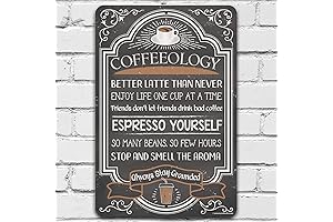 Coffeeology Coffee Quotes - Vintage Kitchen Decor