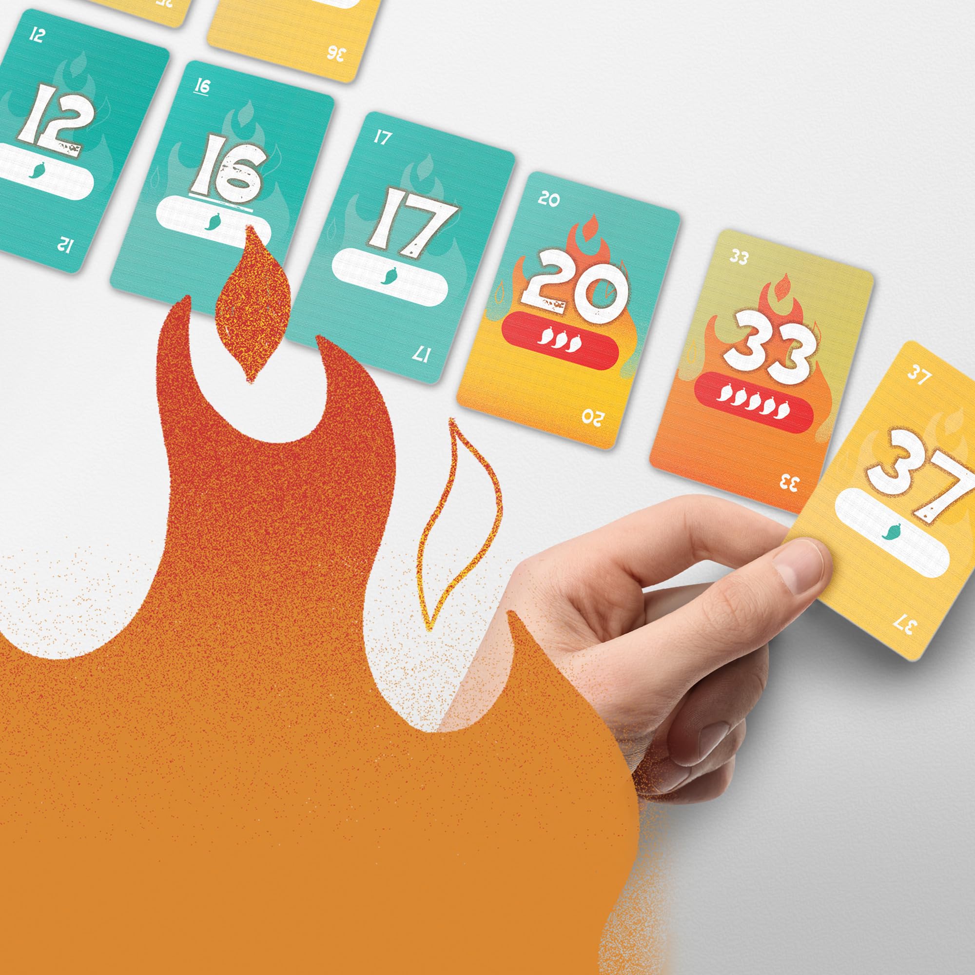Gioco Beat The Heat | Gioco di carte per feste in famiglia per bambini e adulti | Età 8+ | 2 a 10 giocatori | 20 minuti. | Giochi di carte di strategia facili da imparare per gruppi