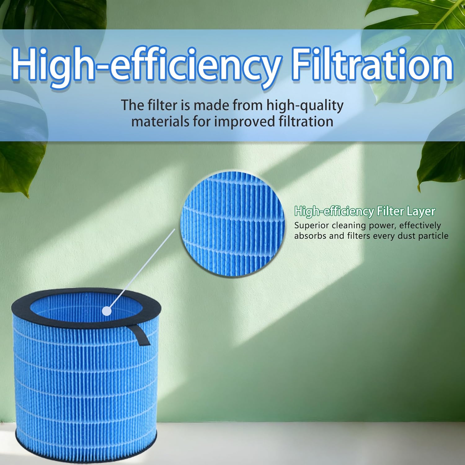 Kilo Pro & Miro Pro Humidifier Wick Filter Replacement for Afloia Kilo Pro and Miro Pro 2-in-1 Air Purifier Humidifiers, Washable Durable Wet Curtain Wicking Filter (2 Pack)