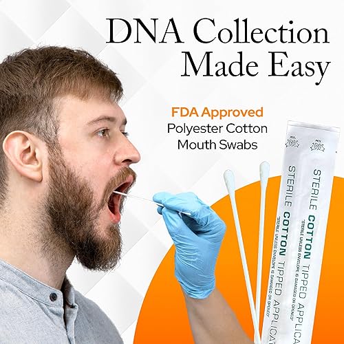 Miniatura 7 de Kit de prueba de ADN para abuelos - Incluye un abuelo y un niño. (en casa - solo para fines personales) - Envío de devolución gratis al laboratorio,