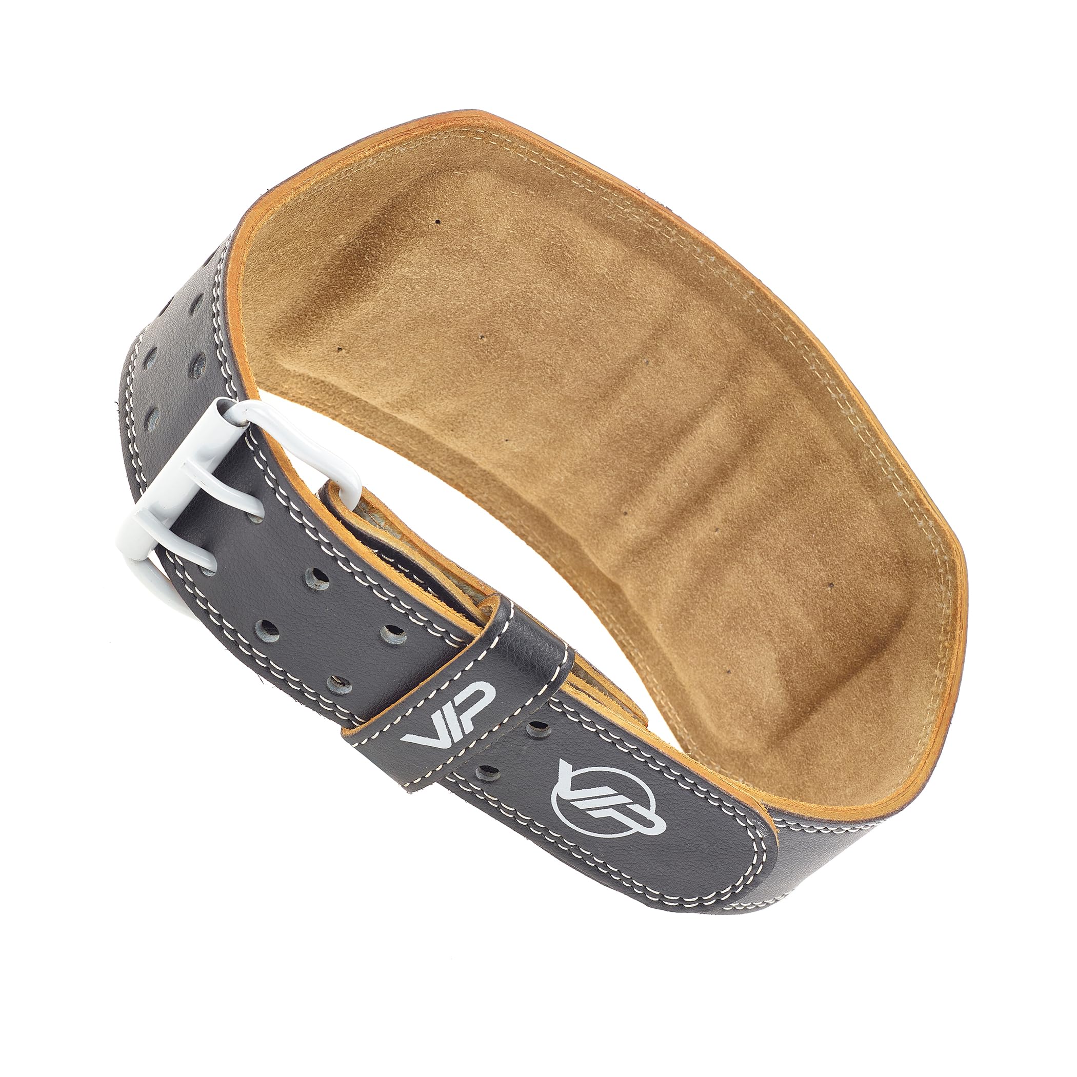 Cintura In Pelle Per Powerlifting Grip Up – Larghezza 10,2 Cm E 15,2 Cm – Supporto Lombare Regolabile - 4