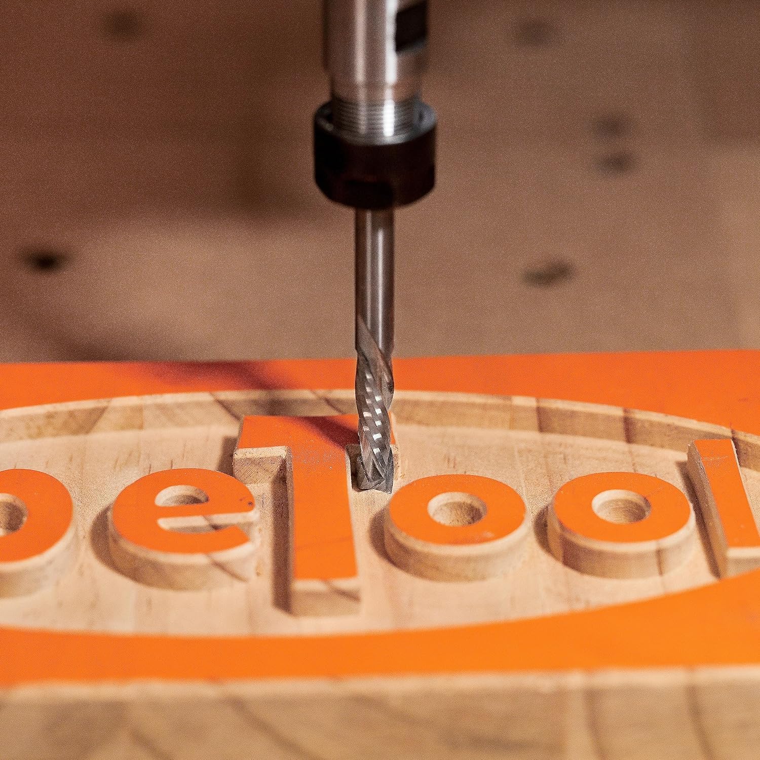 2 Frese A Compressione SpeTool Da 4mm Per Legno - Carburo Per CNC E Fresatrici, Taglio 25mm - Foto 8