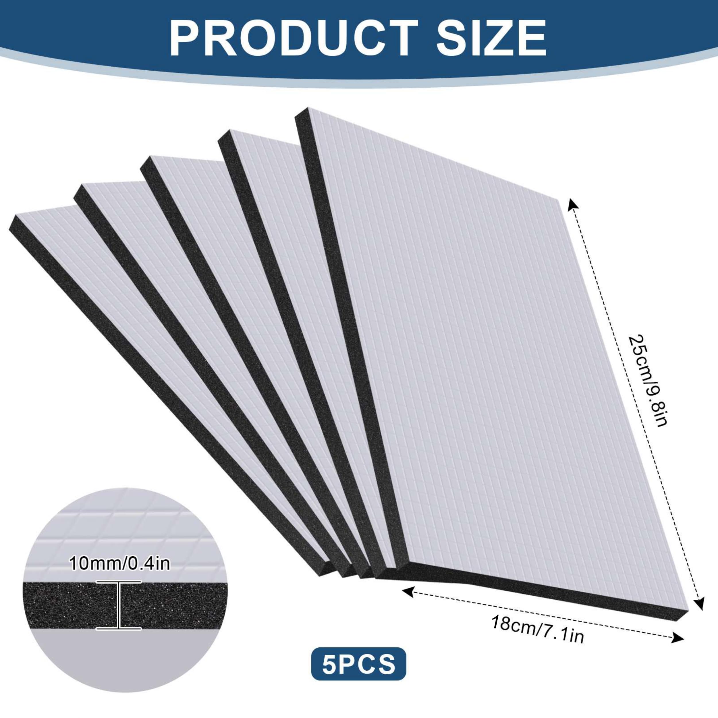 Lot De 35 Plaques Isolation Aluminium Butyle DAJAVE - 25x18 Cm, 5 Mm