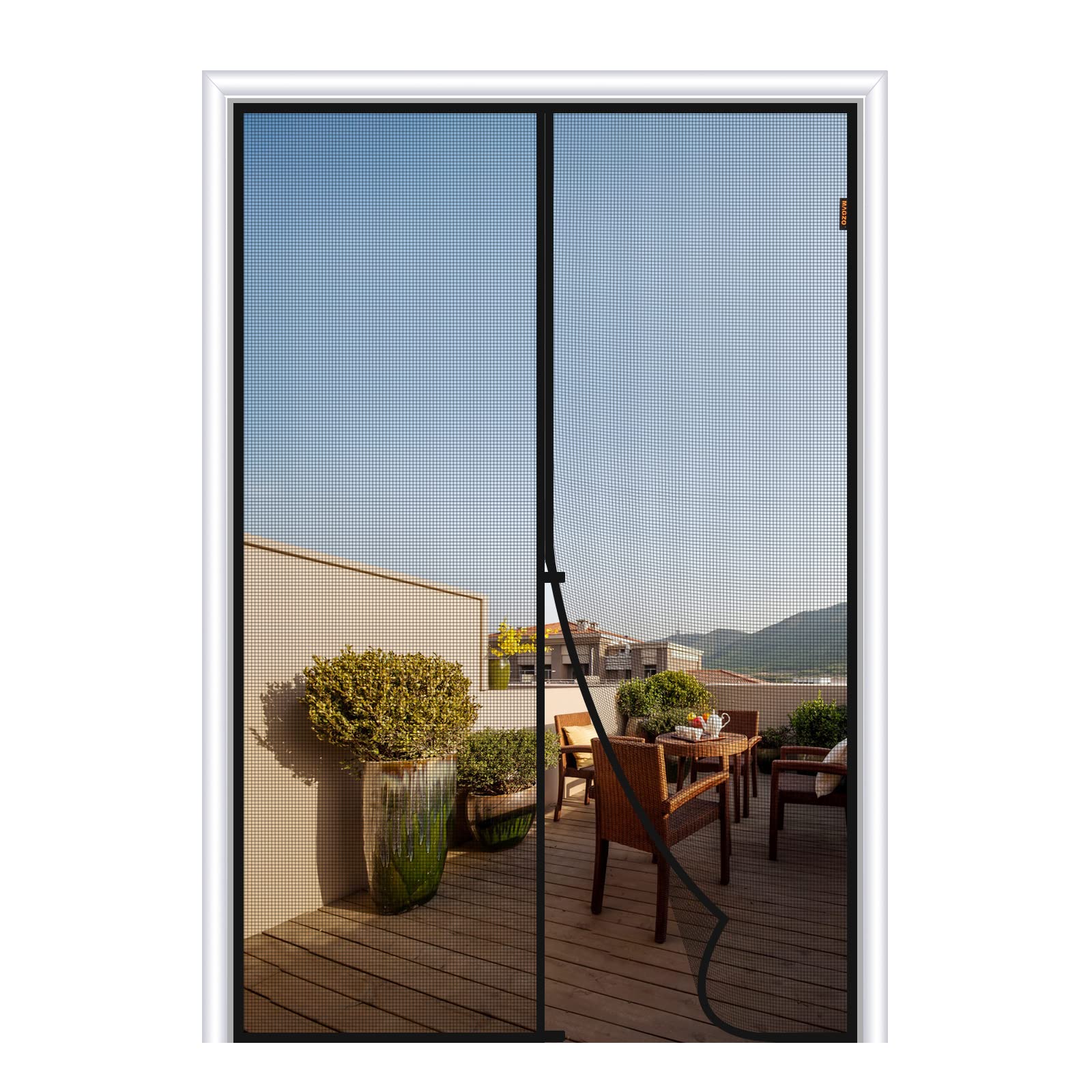 MAGZO Screen Door Magnets 38 x 82, Durable Fiberglass Door Mesh with Full Frame Hook&Loop for Entry Door Fits Door Size up to 38"x82" Max-Black (B07LD1MJ6J) Amazon Price History, Amazon Price Tracker