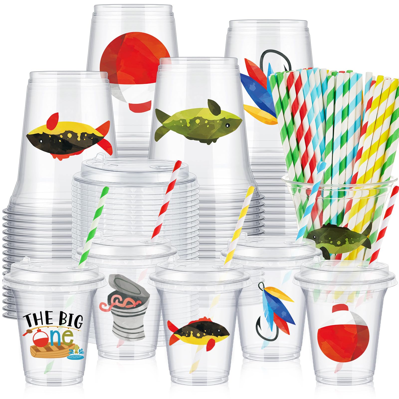 clear plastic cups with fish hook inside Boao 36 Sets Watercolor Gone Fishing Party Lids and Paper Straws 14 oz Disposable Cups Bulk for Gone Fishing Birthday Party Favor Supplies Decorations : Health & Household These small leakproof fish fly fishing flies MFC Morrison's Criss-Cross Chironomid- size:4/0 (10 Pack) - Finesse/Light Wire