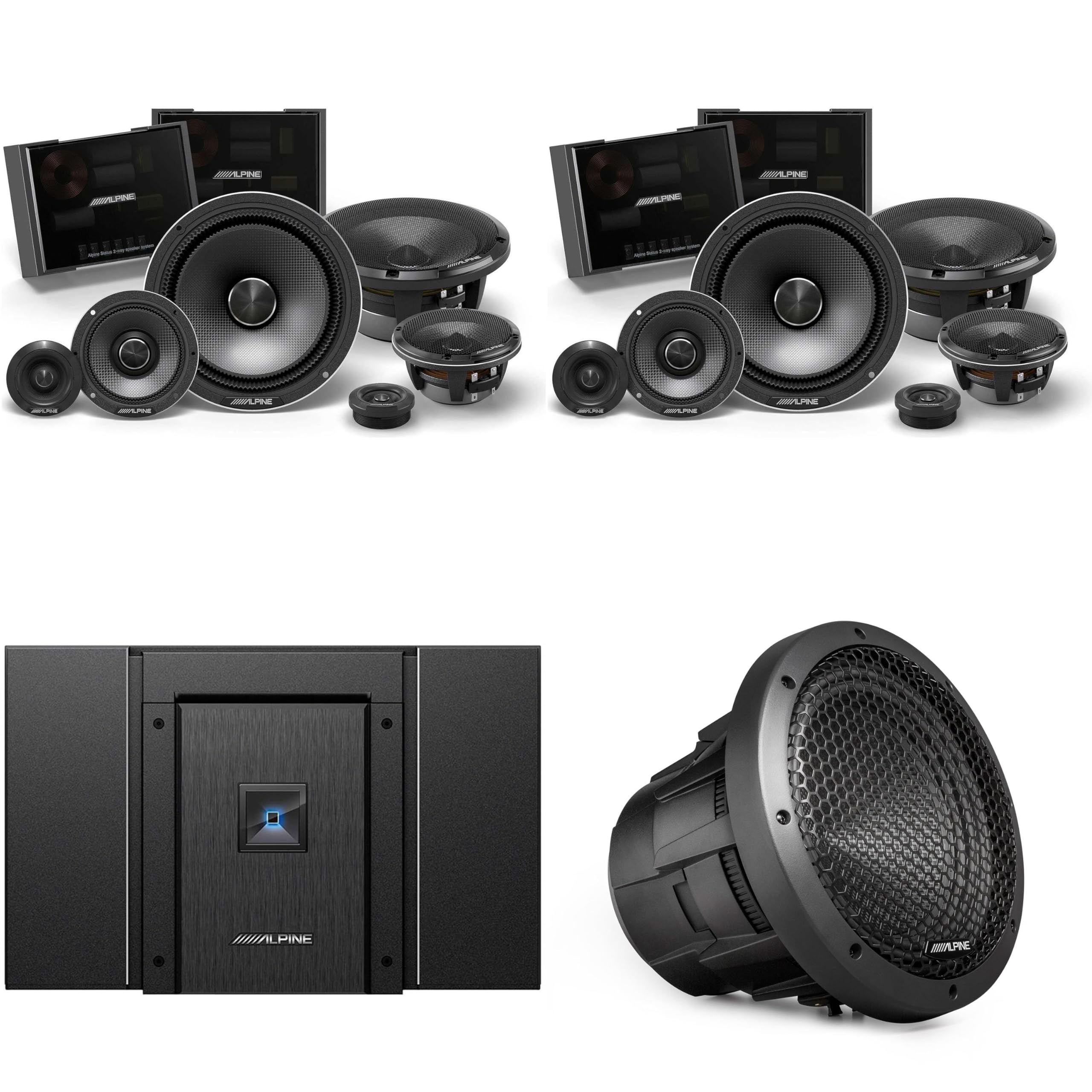 Alpine HDA-V90 Status Hi-Res 5-Ch Amp w/ (2) HDZ-653S 6.5