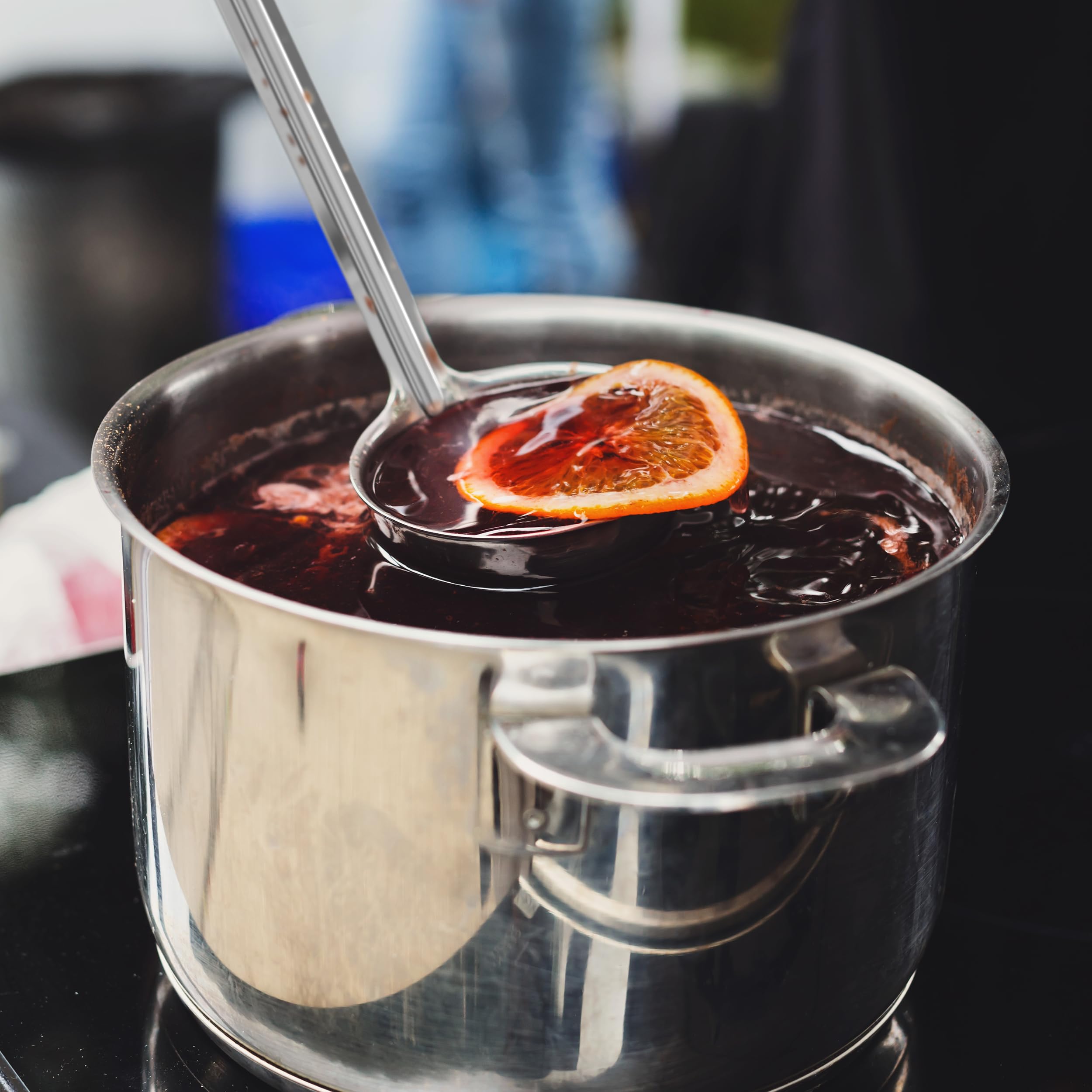 2 Pieces Soup Ladle, Ladles for Serving, 8 oz Ladle, Stainless Steel Ladle, Ladles for Cooking, Metal Ladle, Kitchen Ladles, Canning Ladles, Punch Ladle, Gravy Ladle, Large Ladle - Image 4