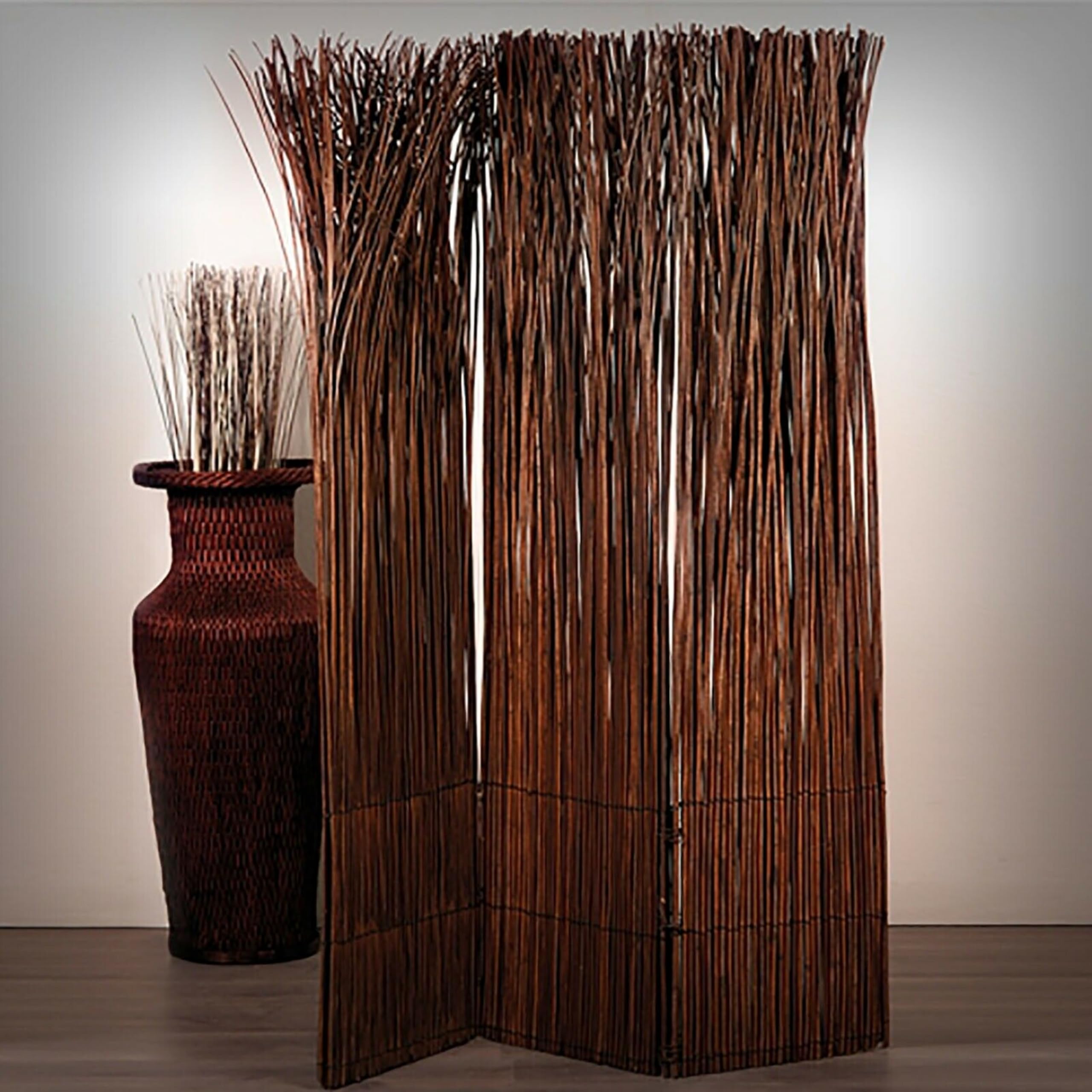 DESIGN DELIGHTS PARAVENTO Nature | 160x120 cm (AxL), Legno di salice, Marrone | divisorio per Ambienti, Parete divisoria, paravanti, paravant