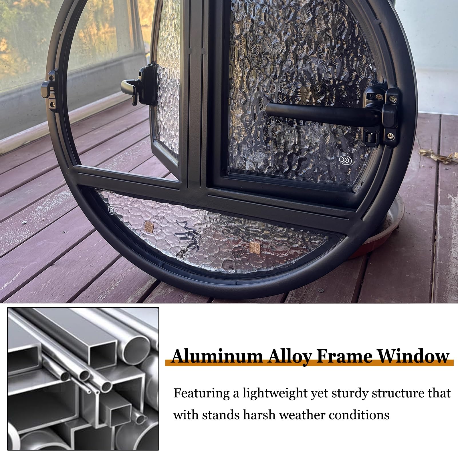Ventana Ventanas abatibles de Doble Apertura, Ventana de cobertizo de Vidrio Templado con Marco de Aluminio para baño, Sala de Estar, Cocina, decoración del hogar(White,75 cm/29.5 in)
