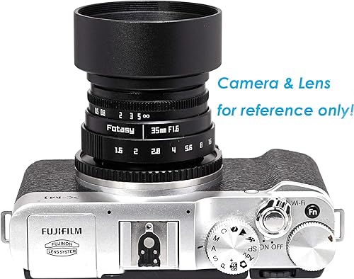 Miniatura 10 de Fotasy Parasol metálico de 2.638 in para lente Canon Fuji Leica Leitz Nikon Olympus Panasonic Pentax Sony, 2.638 in, parasol atornillado