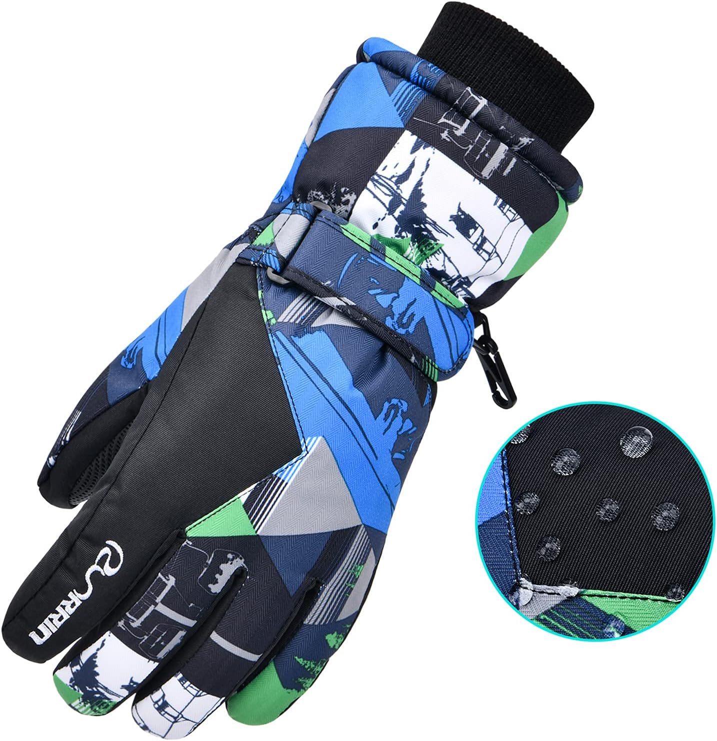 Ski Gloves,RunRRIn Winter Warmest Waterproof and Breathable Snow Gloves for Mens,Womens,Ladies and Kids Skiing,Snowboarding : Clothing, Shoes & Jewelry