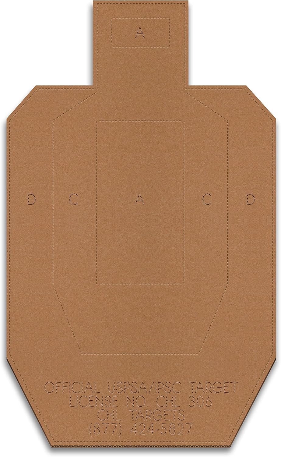 Official USPSA/IPSC Cardboard Shooting Targets, Competition Torso