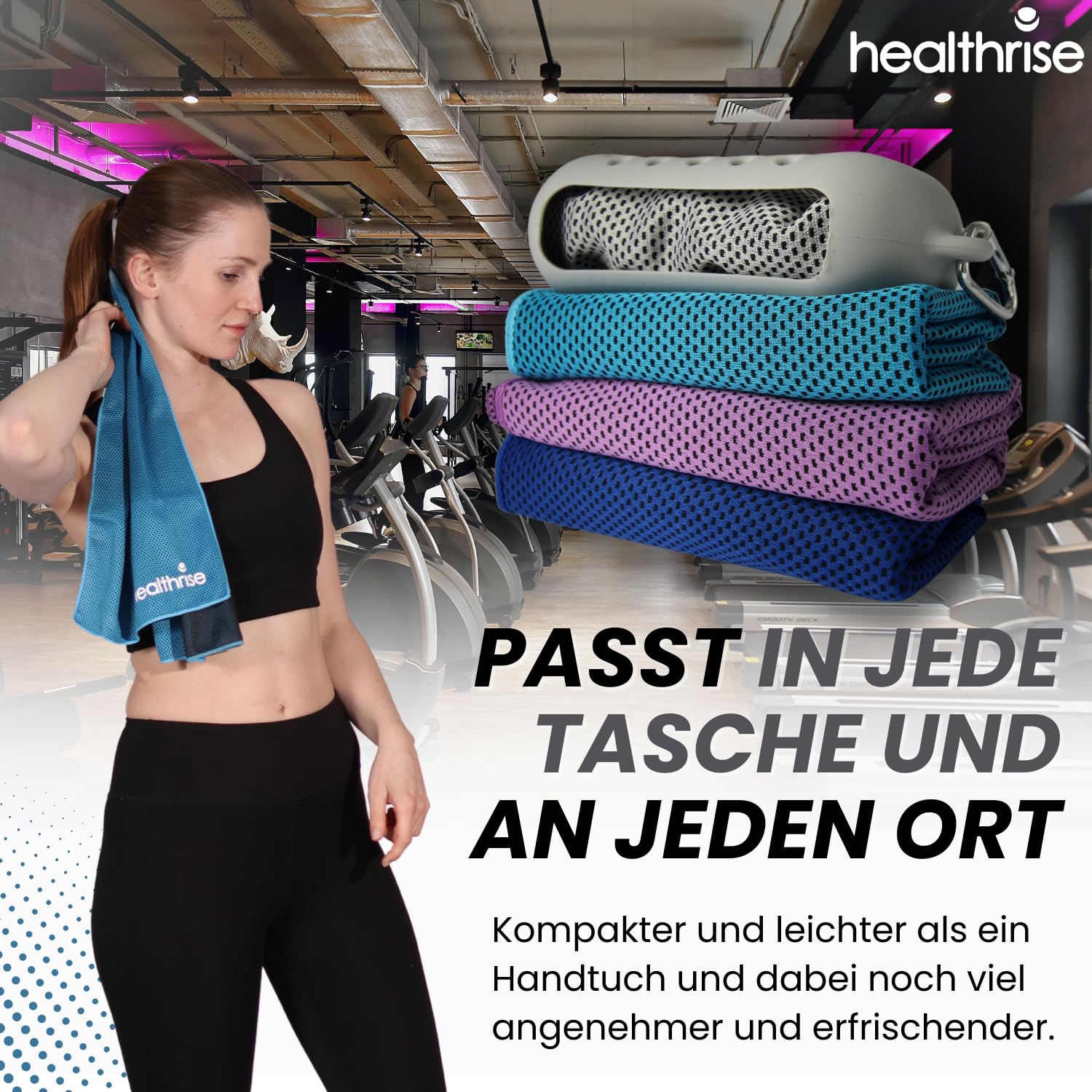 Acostop Set 4 Asciugamani Rinfrescanti Collo E Viso - Tecnologia Evaporativa E Protezione UPF 50 - Ideali Per Sport Estivi