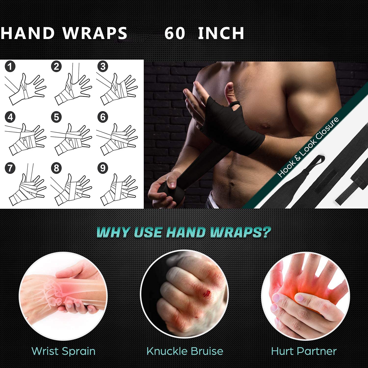 Saco de Boxeo Resistente sin Relleno, Bolsa de Punching Colgante con Vendas, Gancho y Cadena para Adultos y Niños