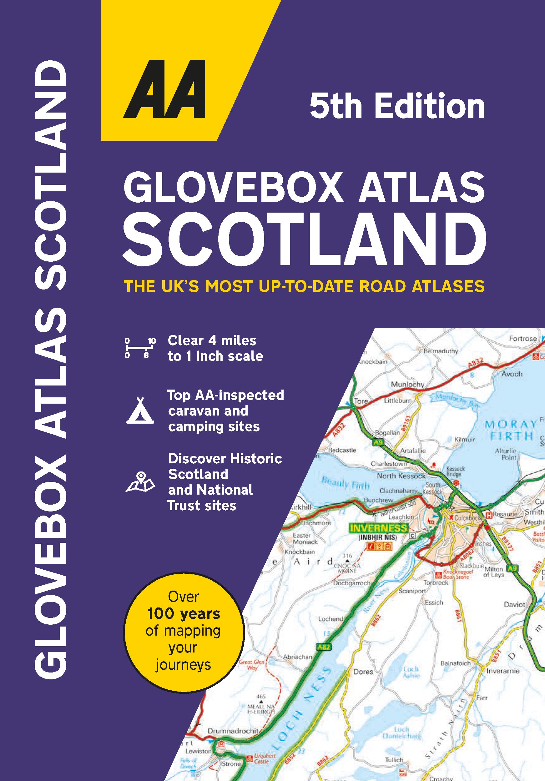 AA Publishing Glovebox Atlas Scotland (Taschenbuch) AA Road Atlas Britain: Glovebox Atlas Scotland