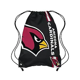 FOCO Arizona Cardinals NFL Alternate Color Big Logo Drawstring Backpack - Black