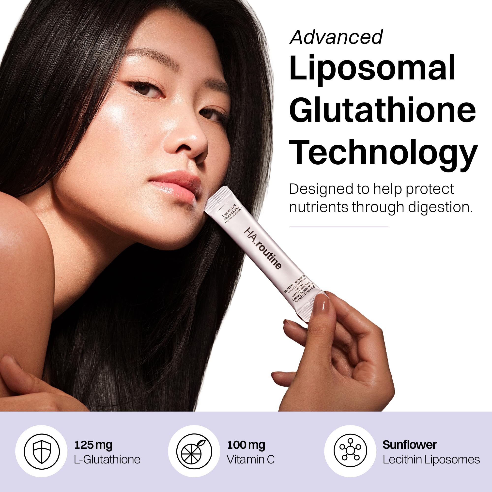 l-glutathione on skin Haroutine Liposomal Glutathione Powder, 125 mg + Vitamin C cough