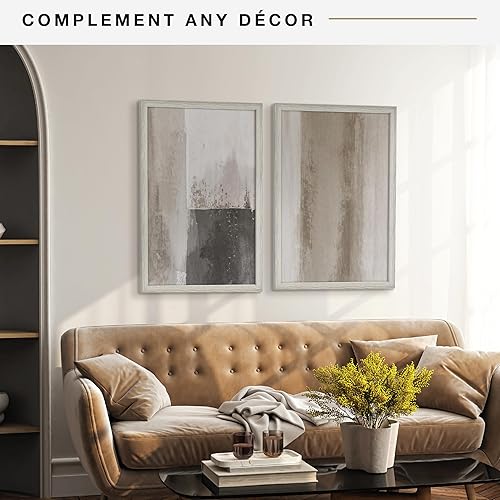 Vista 161 de MCS Industries Studio Gallery - Marcos con textura de madera color gris de 13 x 19 pulgadas / 33.02 x 48.26 cm., 2 unidades Gris Woodgrain