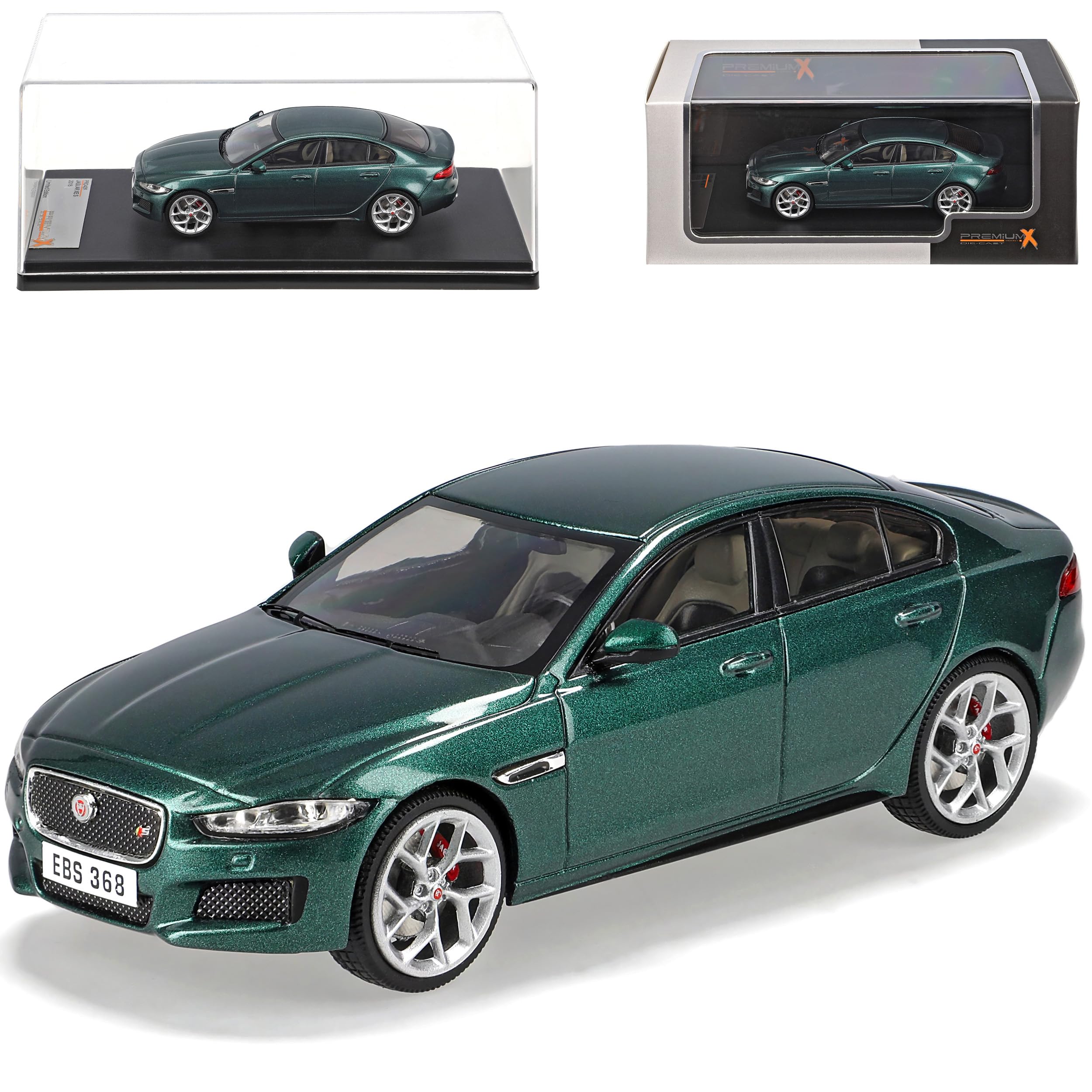 Generisch Jaguar XE S Grün Limousine Ab 2015 1/43 PremiumX Modell Auto