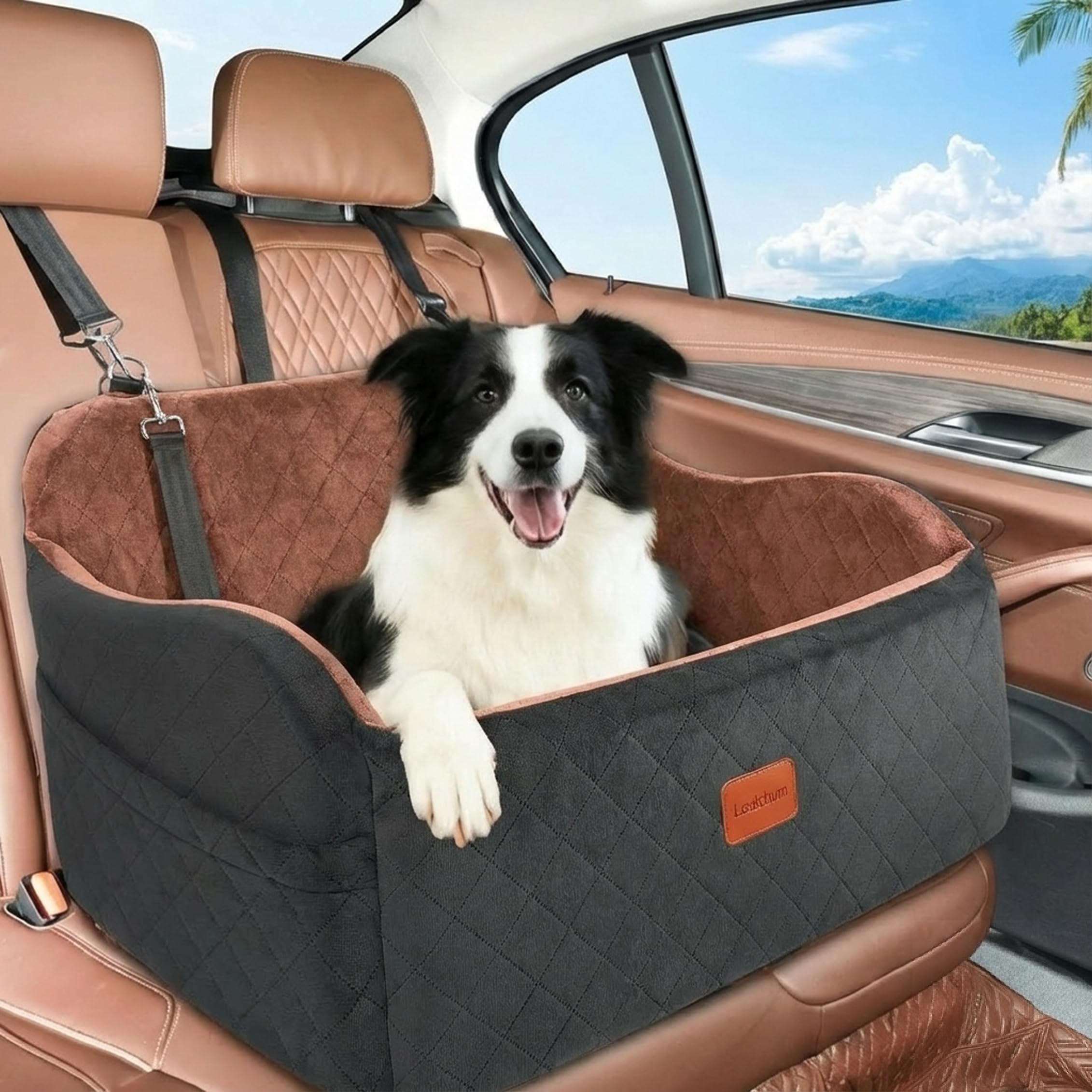 新品　Lealchum ドライブボックス　ドライブシート　ペットベッド Amazon.co.jp: Lealchum 犬 車 ドライブベッド ドライブボックス 複数