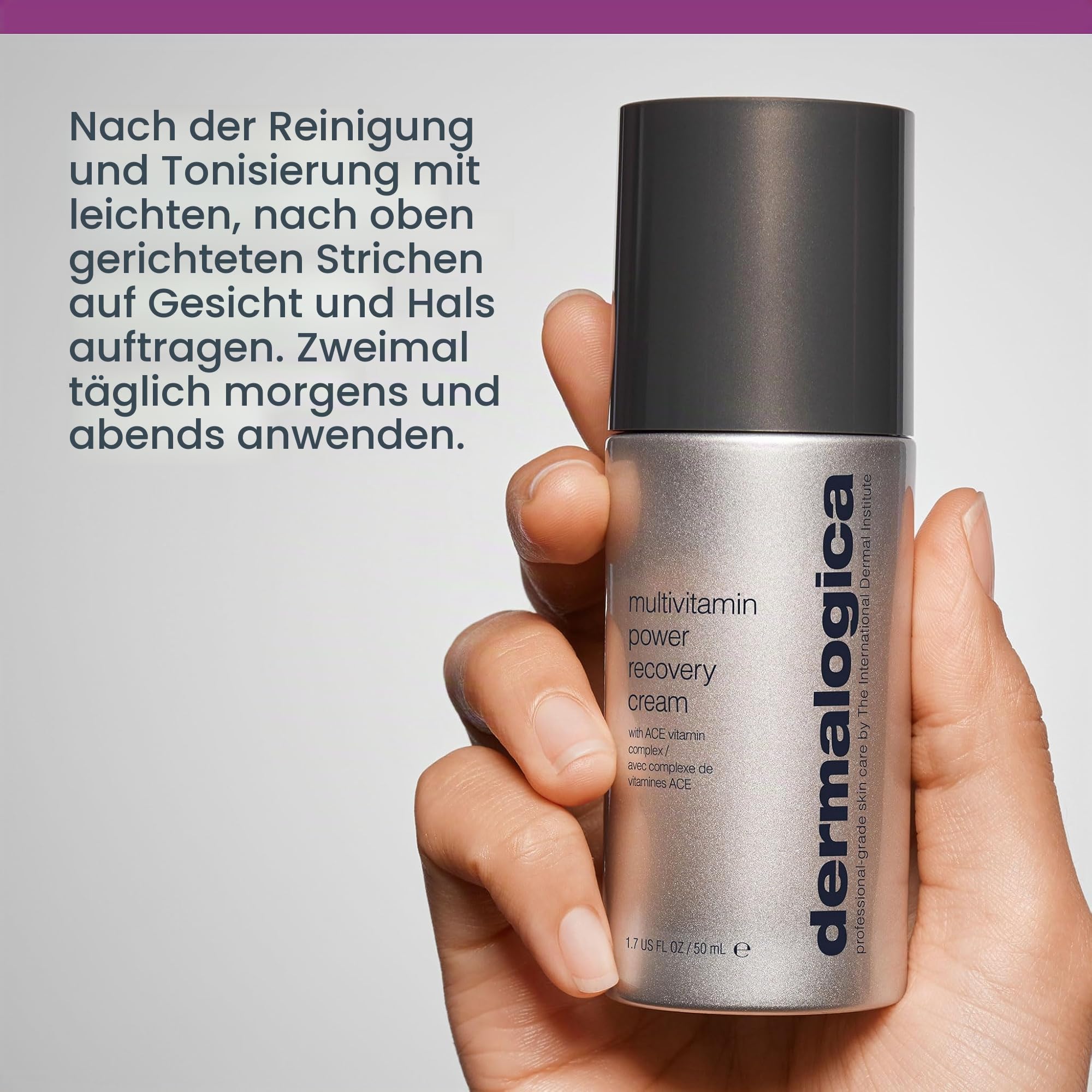 Dermalogica Multivitamin Power Recovery Cream 50ml | Vitaminreiche Feuchtigkeitspflege, die trockene, fahle und reife Haut hydratisiert und festigt.