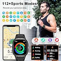 Vista 5 de Reloj inteligente para hombre, rastreador de ejercicio hacer respuesta llamada, relojes digitales para hombre, impermeables, para correr, reloj