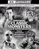 Universal Classic Monsters: Icons of Horror Collection (Dracula / Frankenstein / The Invisible Man / The Wolf Man) - 4K Ultra HD + Blu-ray + Digital [4K UHD]