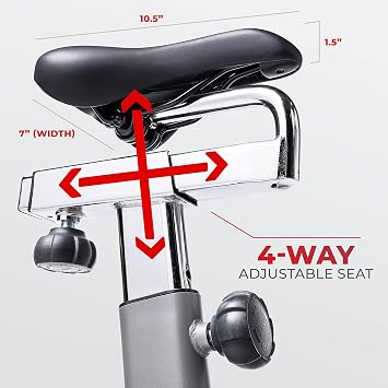 Sunny Health & Fitness Magnetic Exercise Bike for Indoor Cycling
