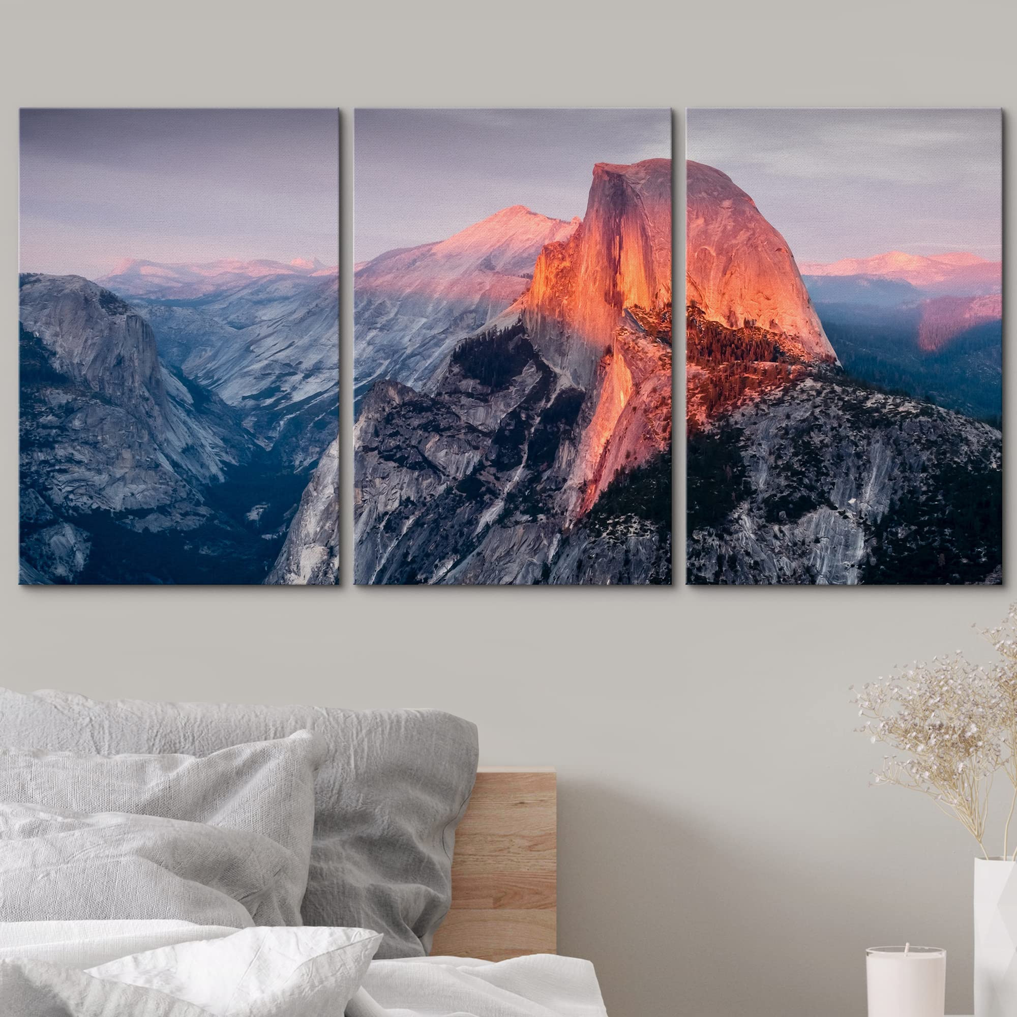 Amazon.com: wall26 - 3 Panel Canvas Wall Art - Majestic Natural