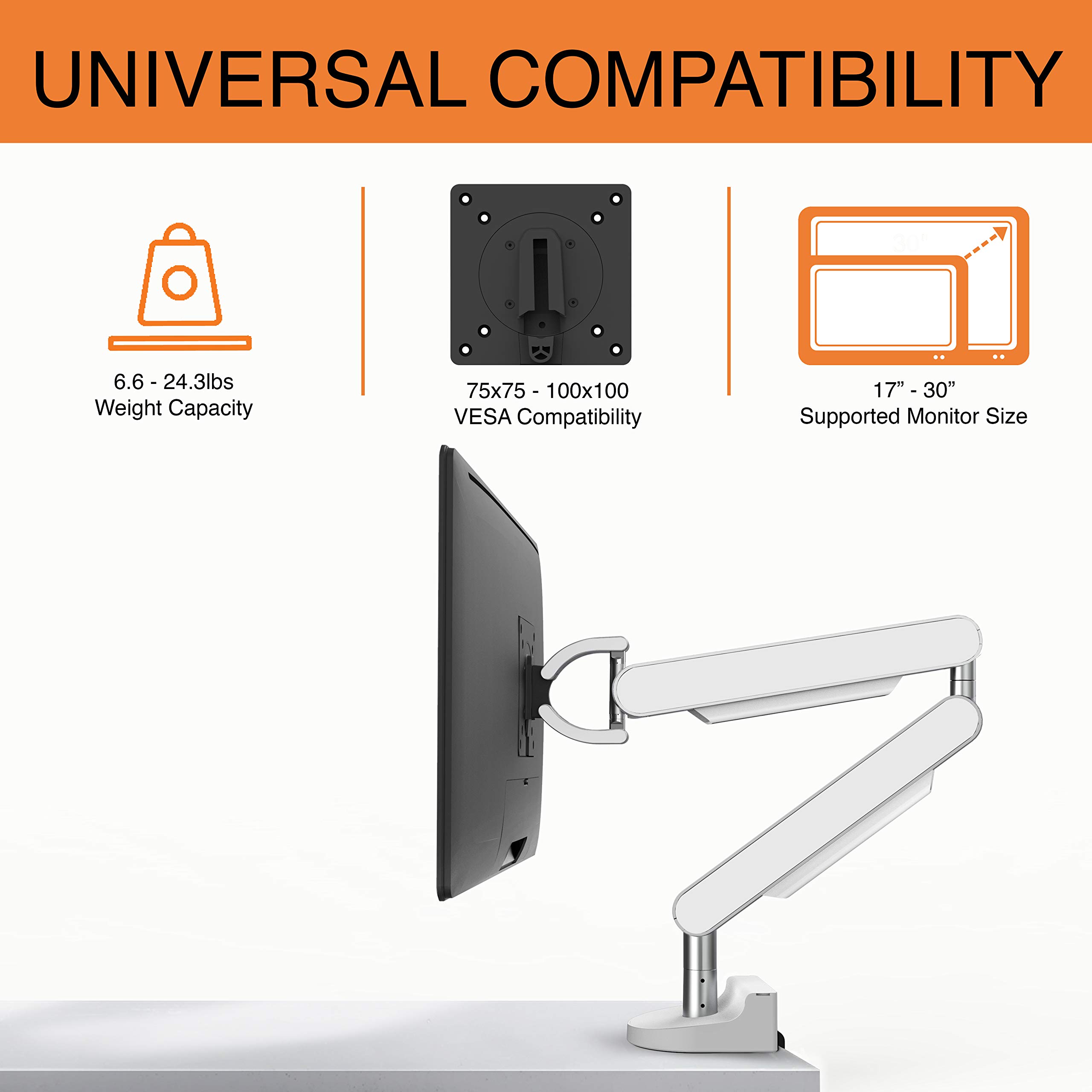 美品 高さ調節可能なモニタースタンドアームシングルモニターマウント SANWA SUPPLY（サンワサプライ） モバイルモニタースタンド アーム式