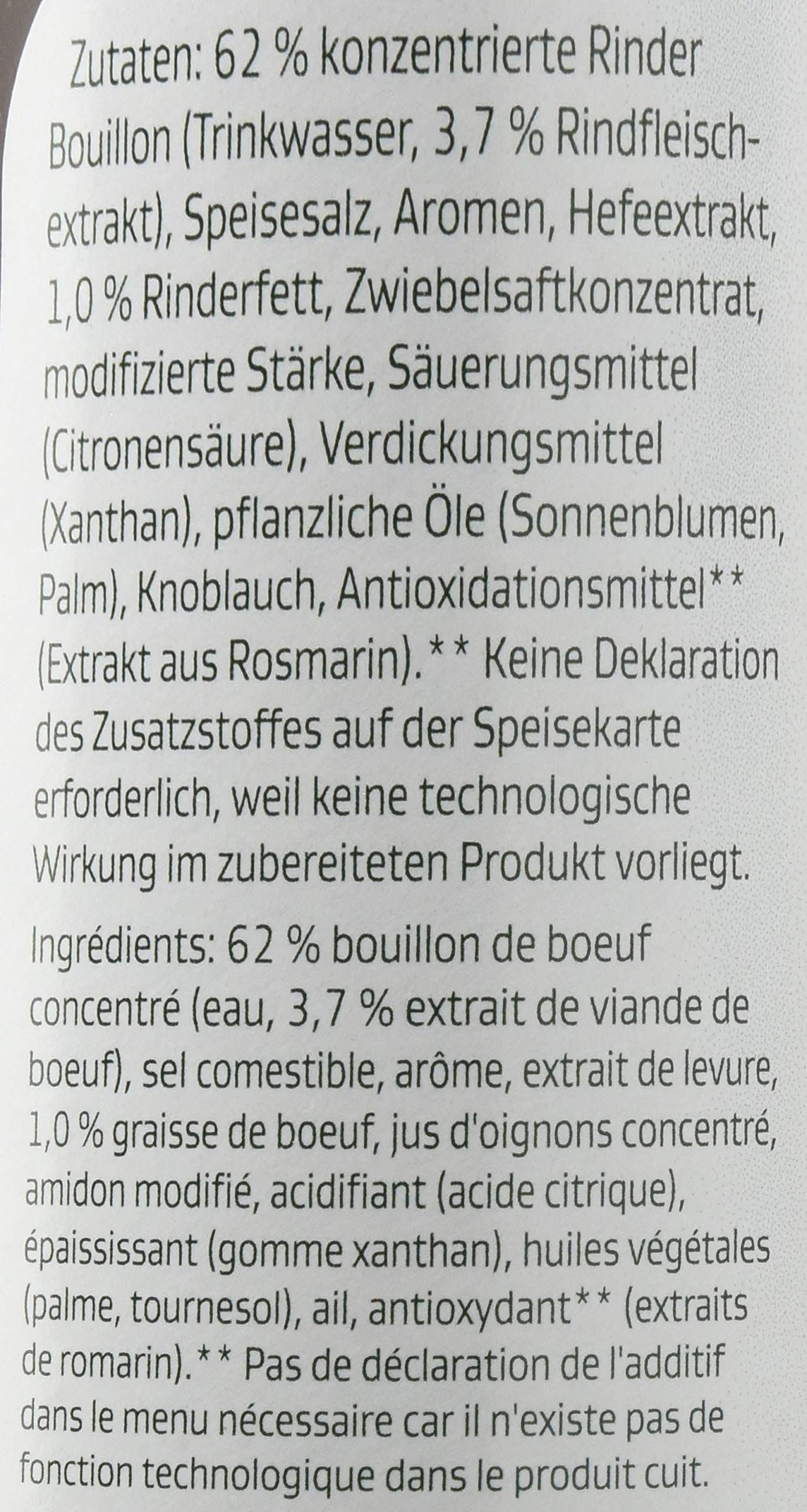 Knorr Professional konzentrierte Bouillon Rind flüssig 1 l | Optimal zum Würzen von Saucen, Fleisch- und Fischgerichten sowie Eintöpfen und Beilagen.