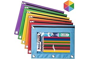 Forvencer Zipper Pencil Bags Compatible with 3-Ring Binder