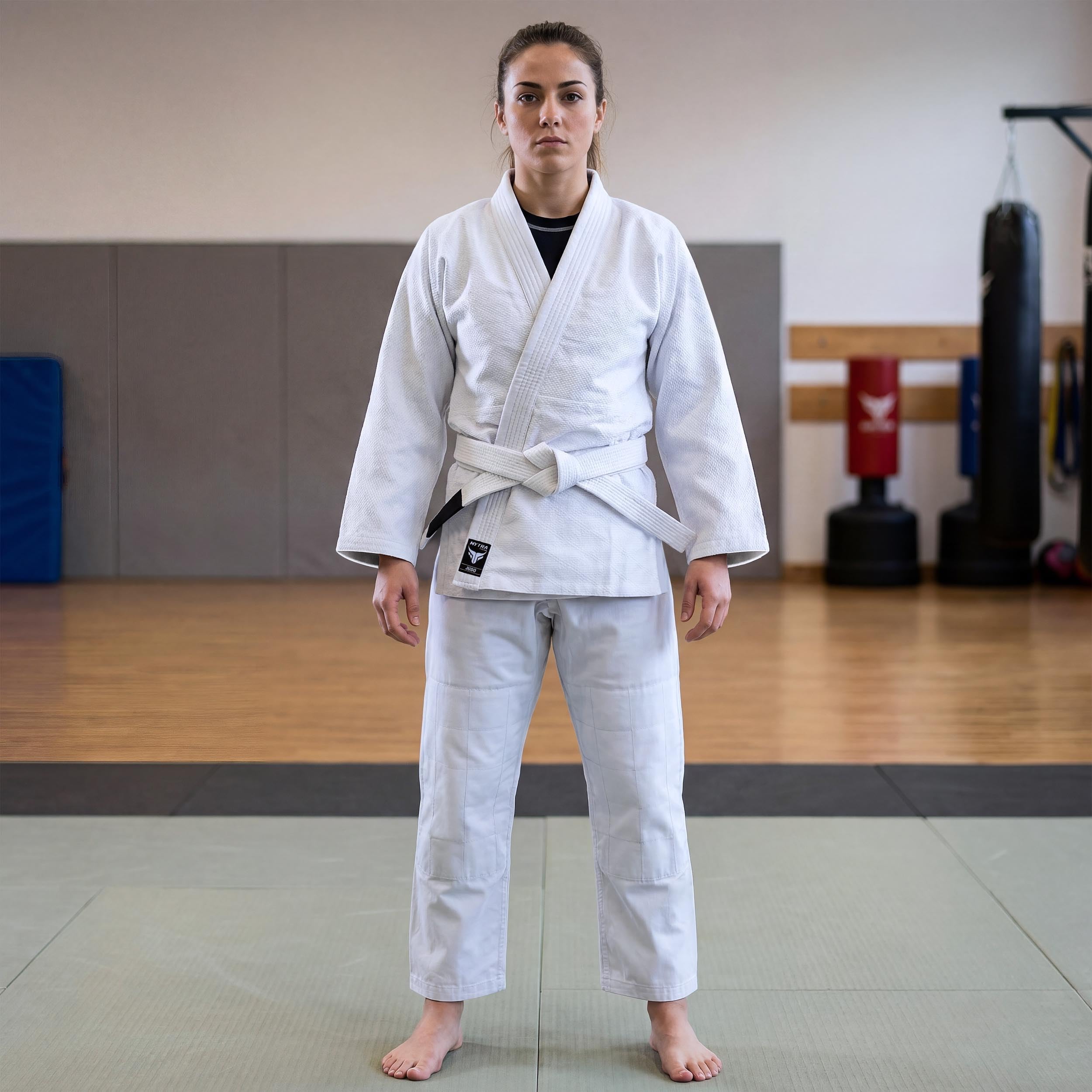 Mytra Fusion Judo Gi – Uniforme da Judo per Adulti Resistente per Allenamento e Competizione – Kimono da Judo Durevole con Cuciture Rinforzate e Cintura Inclusa