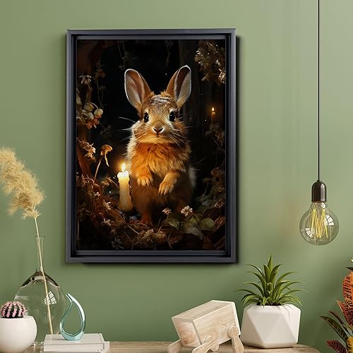 Miniatura 4 de Prints Sleeping Hare And Fox Woodlands, Fox Art Print, Floral Art Print, Woodland Art Print, Wildlife Art Print