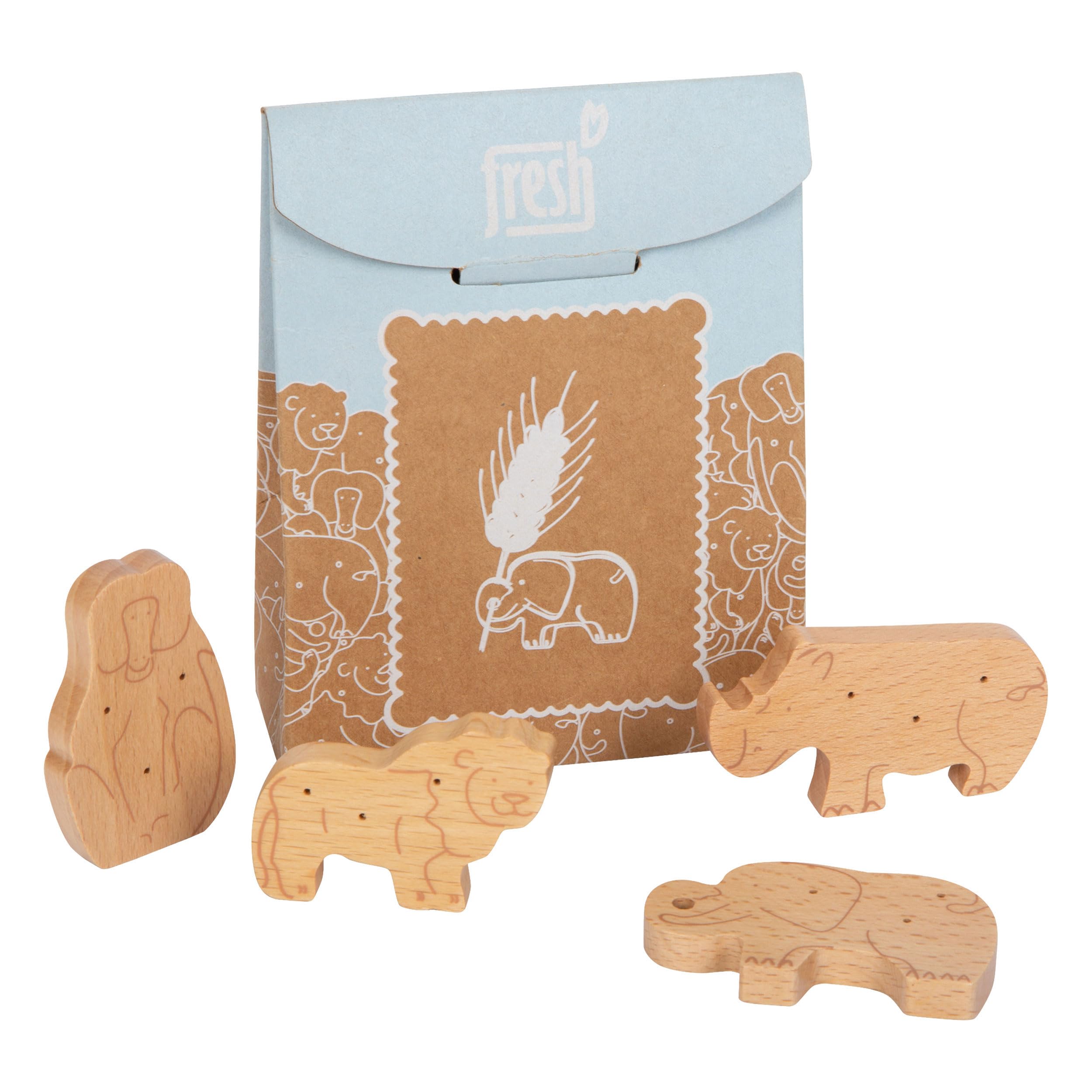 small foot Wooden Animal Cookies "fresh", play store & kitchen accessory, role playing toys for ages 3+ years, 12353