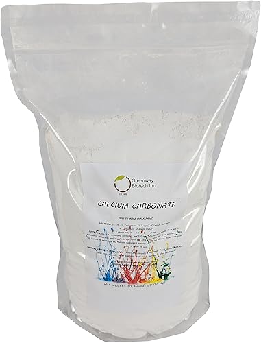 Miniatura 1 de Greenway Biotech - Polvo de carbonato de calcio - Polvo antiácido natural de roca de piedra caliza muy fino para el hogar, aditivo de textura de