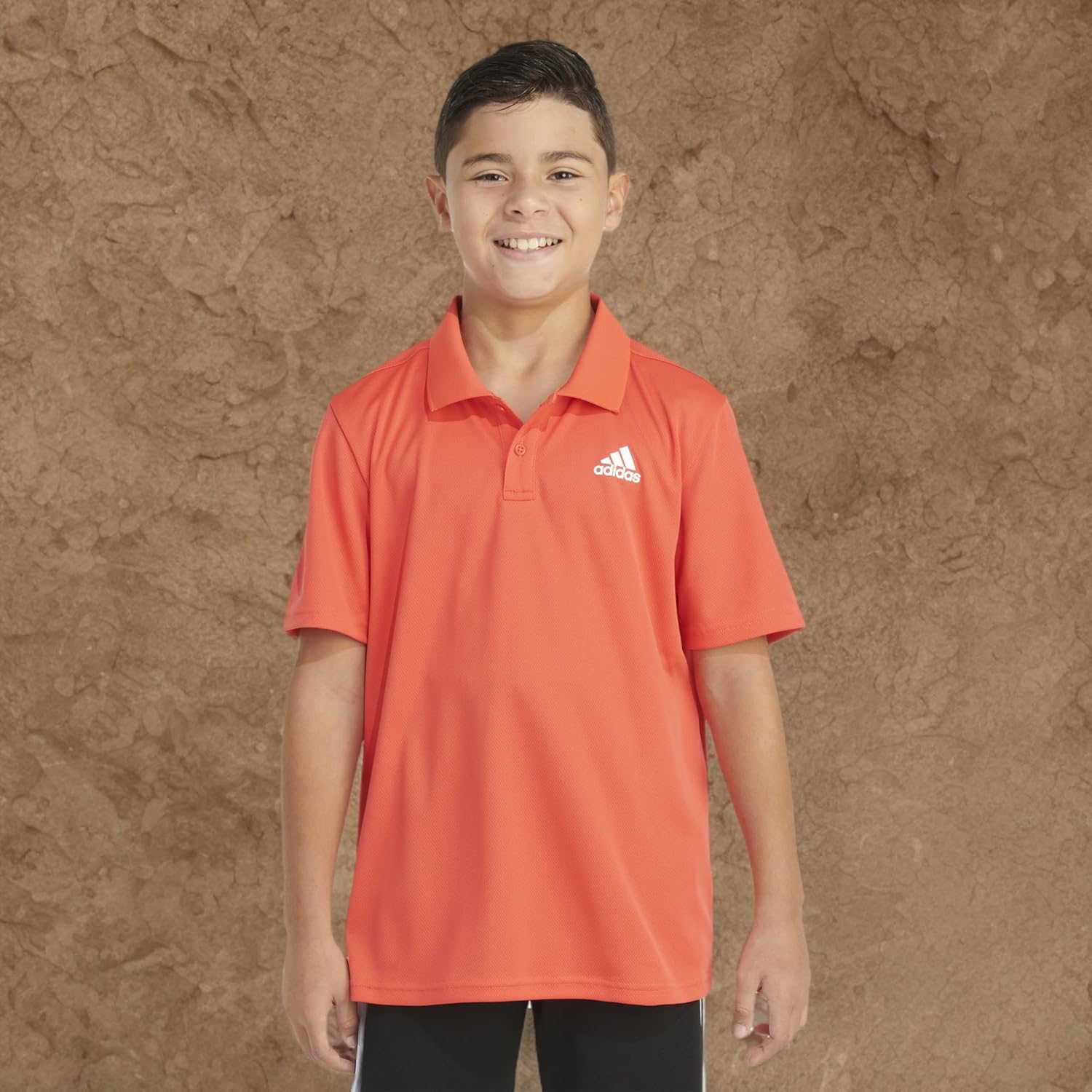 adidas Boys' Active Performance Mesh Golf Polo Shirt
