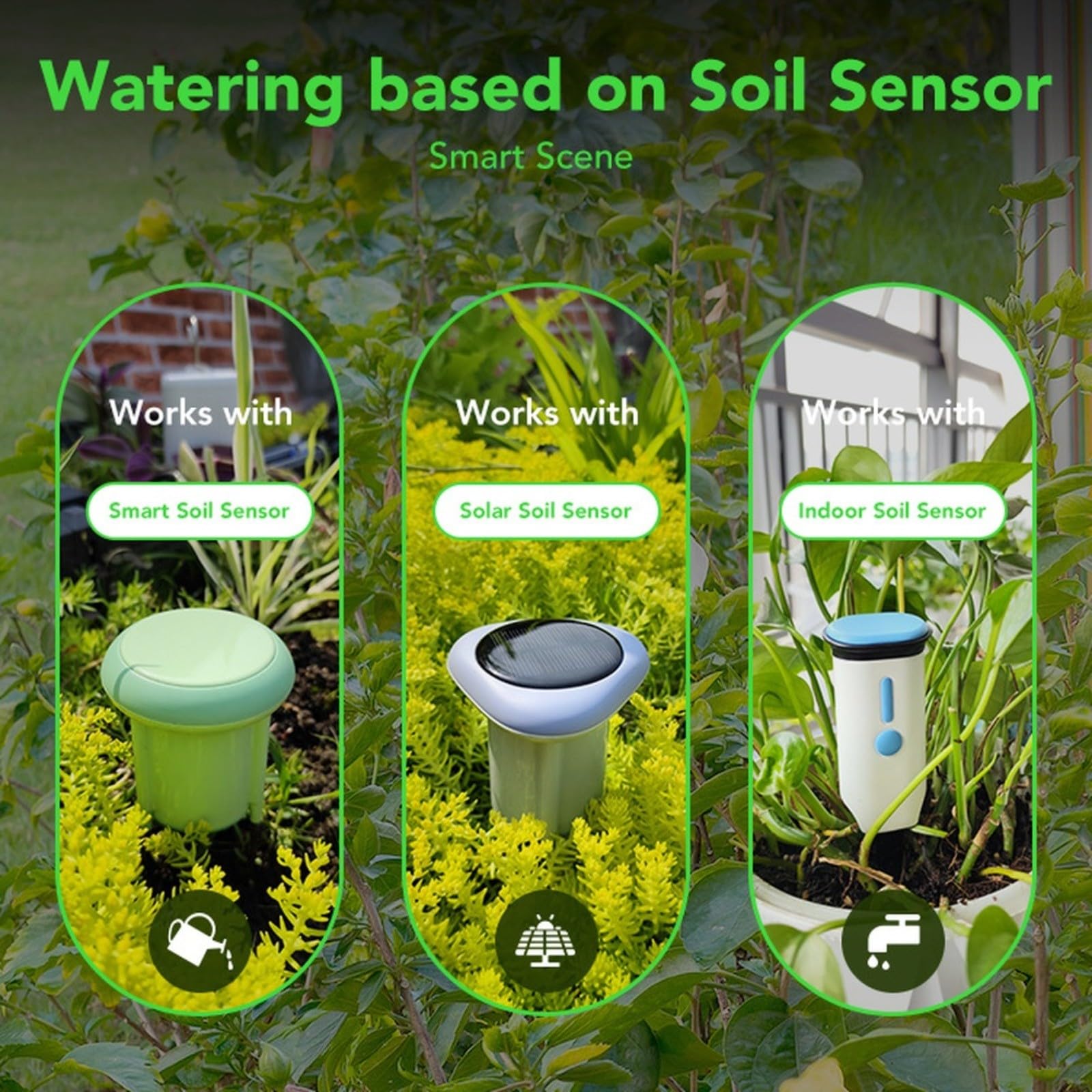 Sistema di irrigazione intelligente WiFi per irrigazione a goccia per interni ed esterni, timer con gocciolatori regolabili e batteria ricaricabile