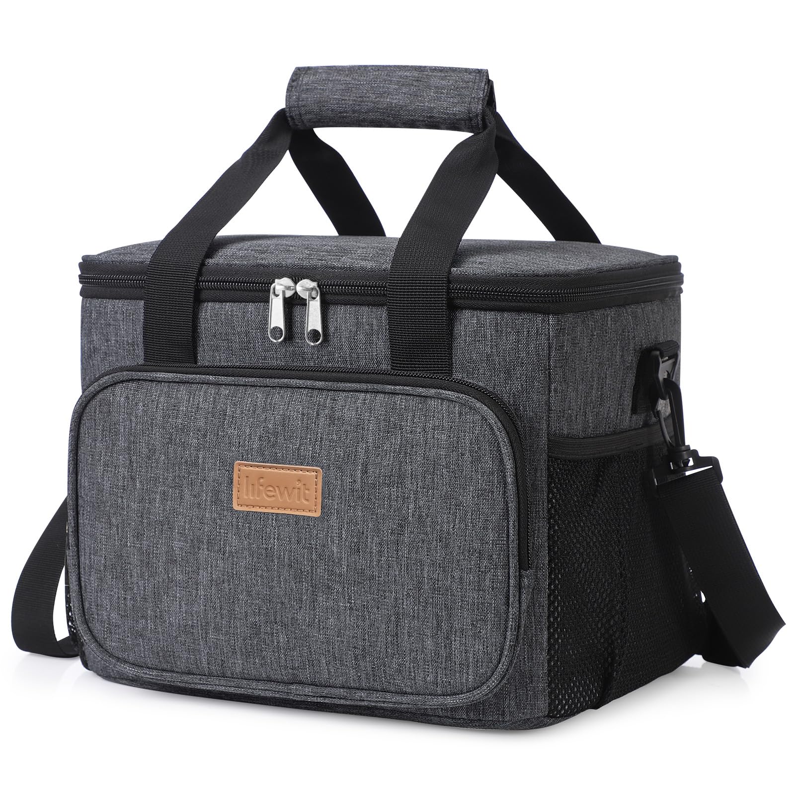 Lifewit Kühltasche klein unterwegs, Isolierte Cooler Bag Lunchtasche faltbar für Herren und Damen, wasserdichte Thermotasche Umhänge für Essen, Bier, Arbeit, Strand, Reise