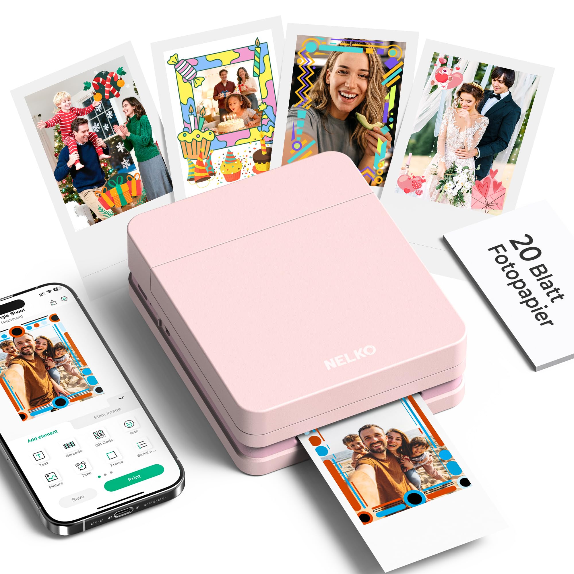 Nelko PP01 Portable Inkjet Printer