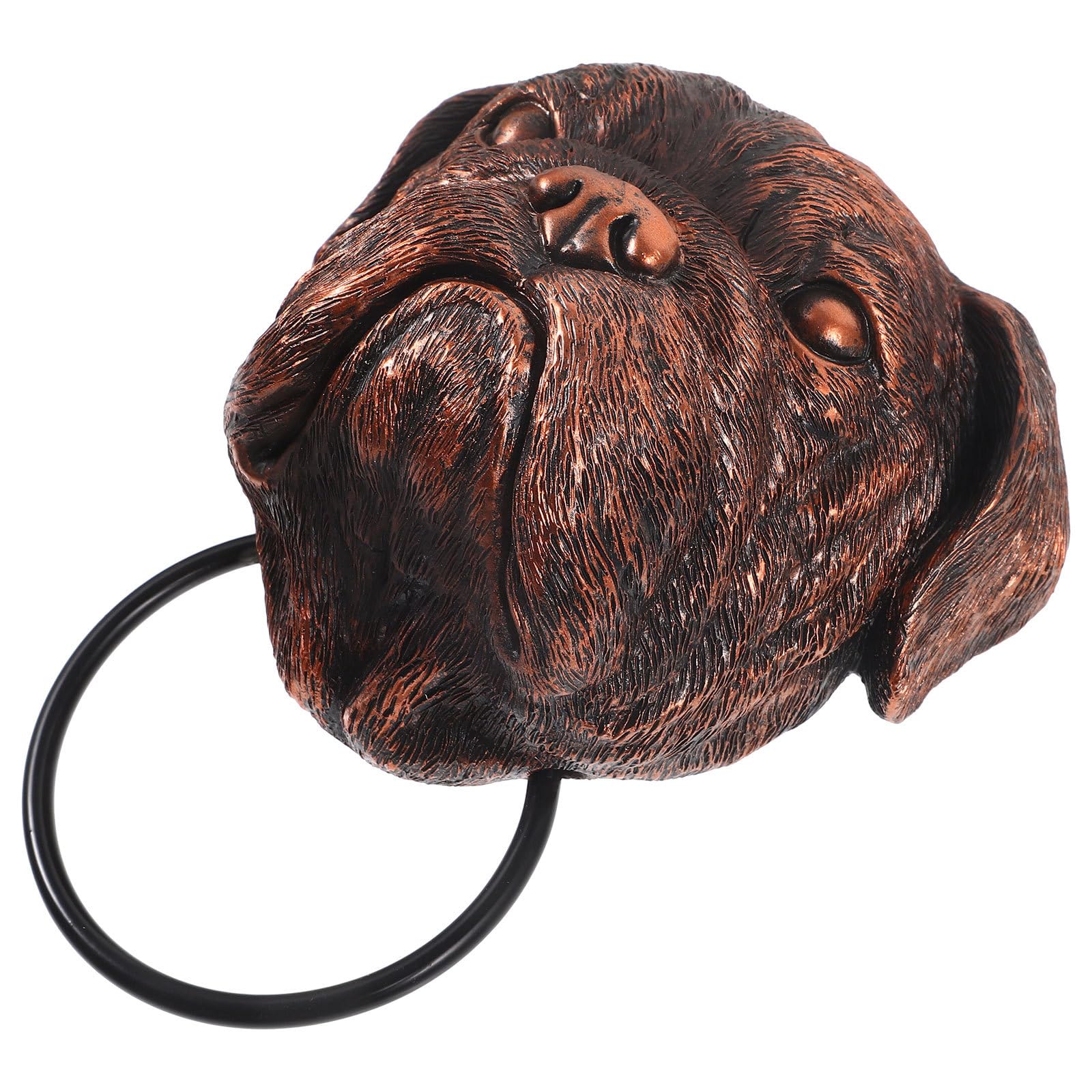 Aldaba de perro en níquel cepillado para decorar puertas de interior y exterior