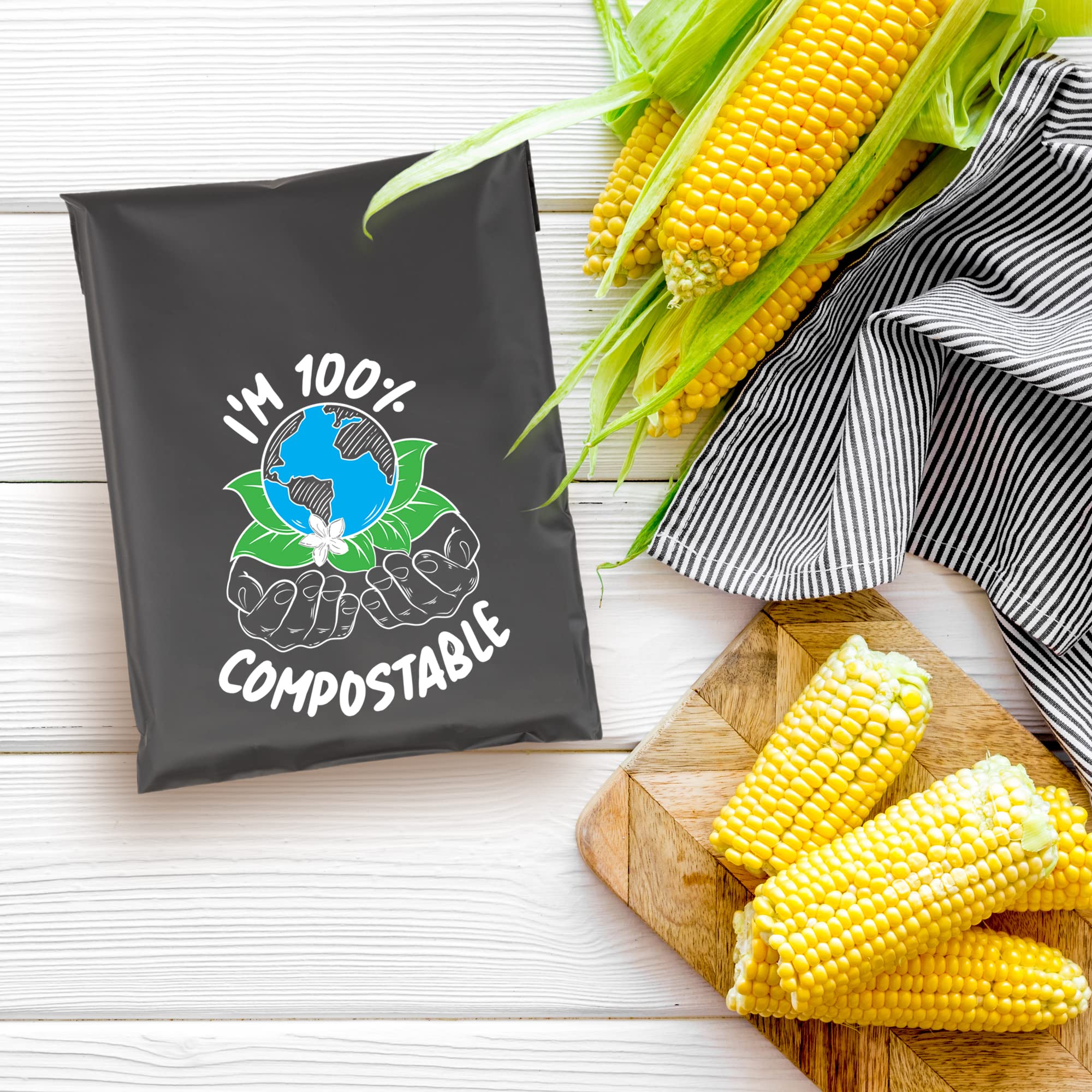 Composteerbare voedselafvalzakken 10L, Kitbest Biologisch afbreekbare