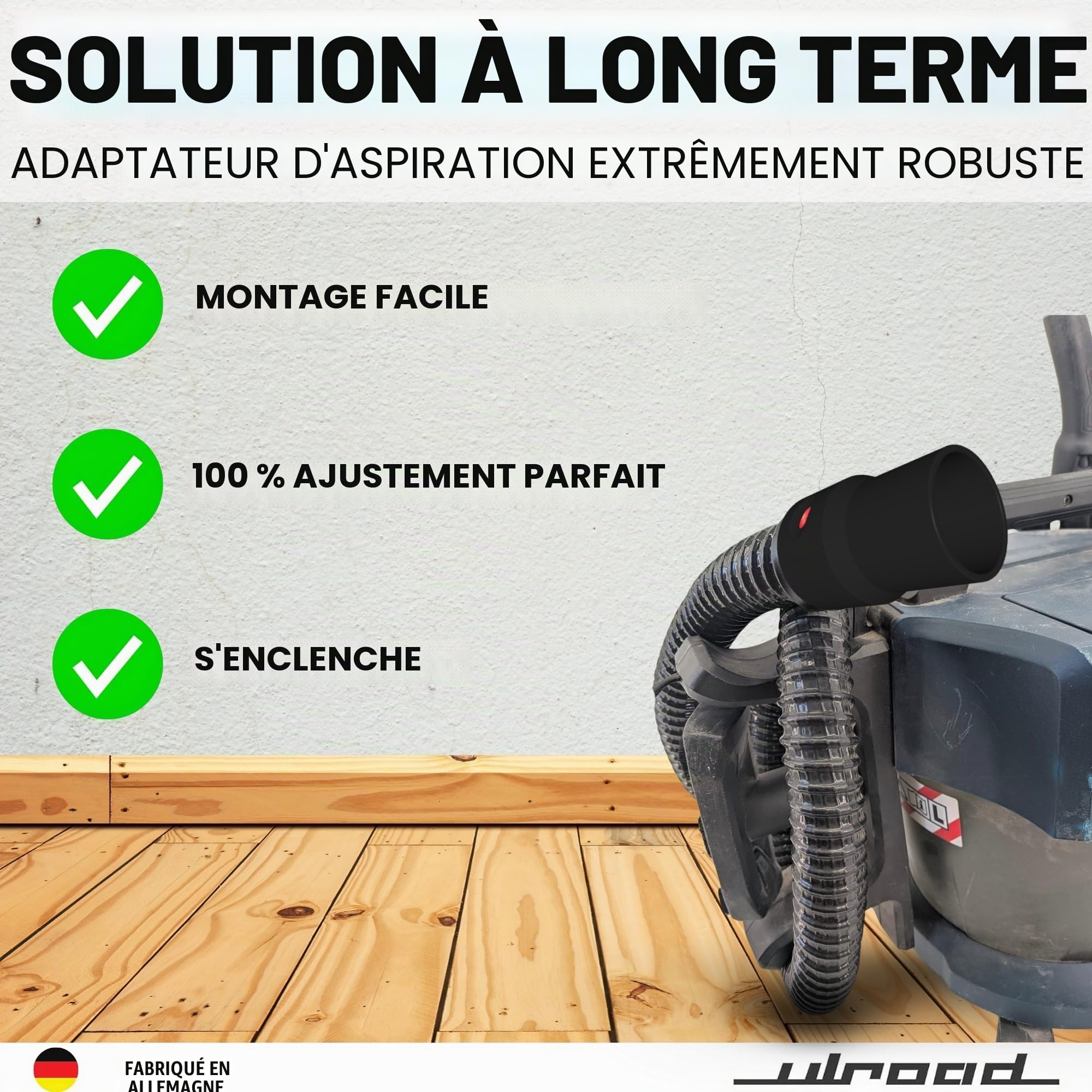 Compatible avec Bosch Click and Clean - Adaptateur pour défonceuse Makita RT0700 RT0702 RT0700CX2J KATSU 101750 - Accessoire d'aspiration C35